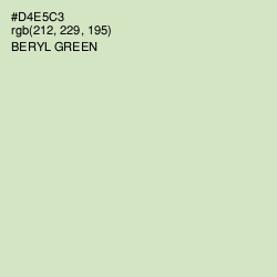 #D4E5C3 - Beryl Green Color Image